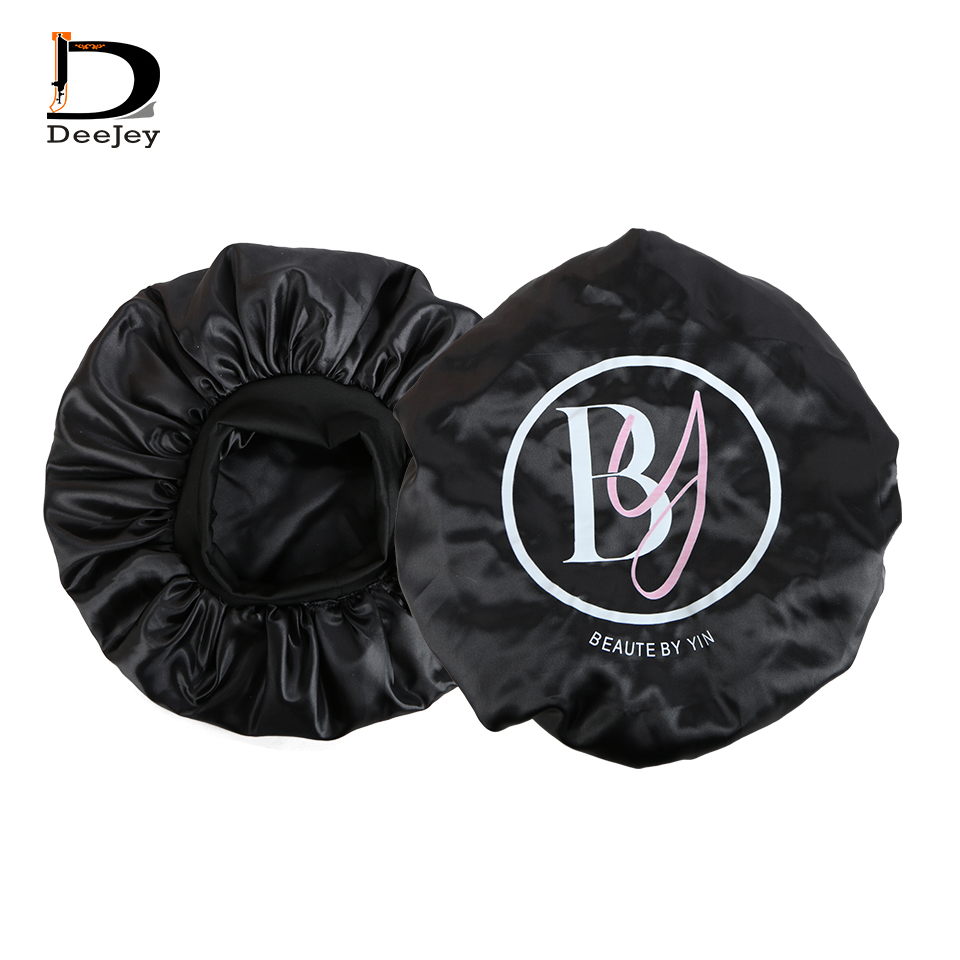 Hair Care Logo - Doppelt gefütterte Satin-Hauben mit personalisiertem Logo,