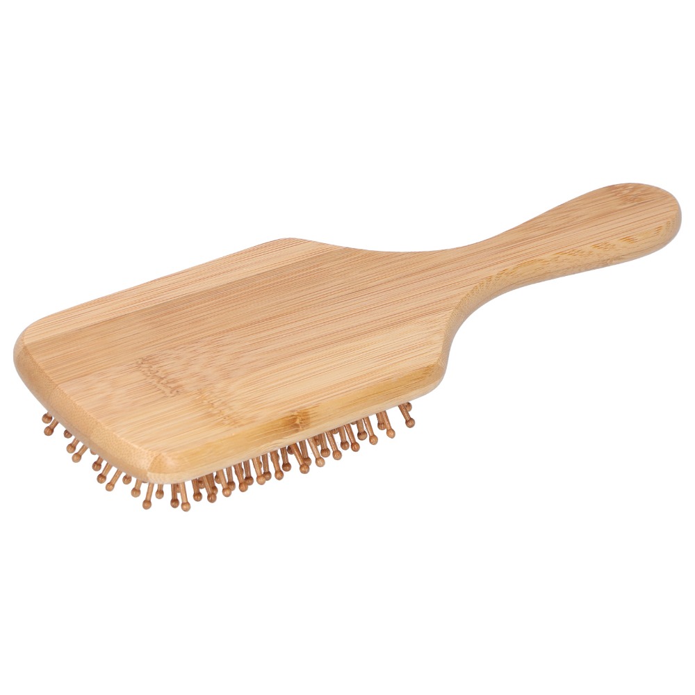 Bamboo Hair Brush - Sanfte Bambus-Haarbürste Antistatischer Kopfhaut-Massagekamm Ergonomischer Griff