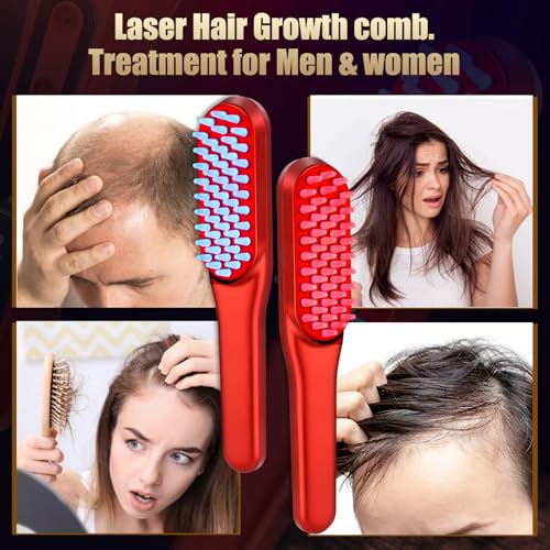 Hair Care Nutrition - Laser-Haarwuchskamm, Rotlicht-Haarwuchstherapie Geeignet für Männer und