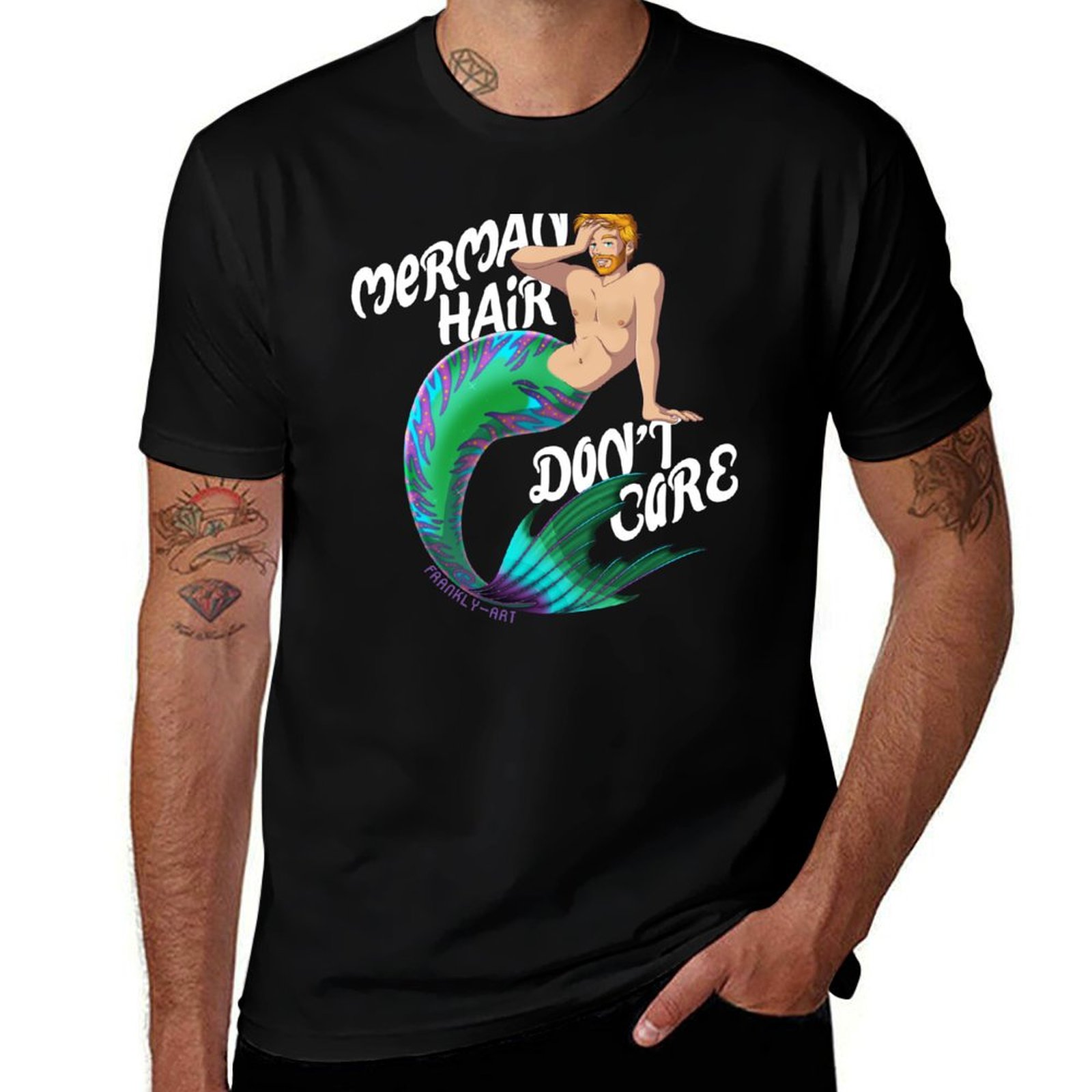 Hair Care Luxury Brands - Merman Hair Don't Care T-Shirt Herren