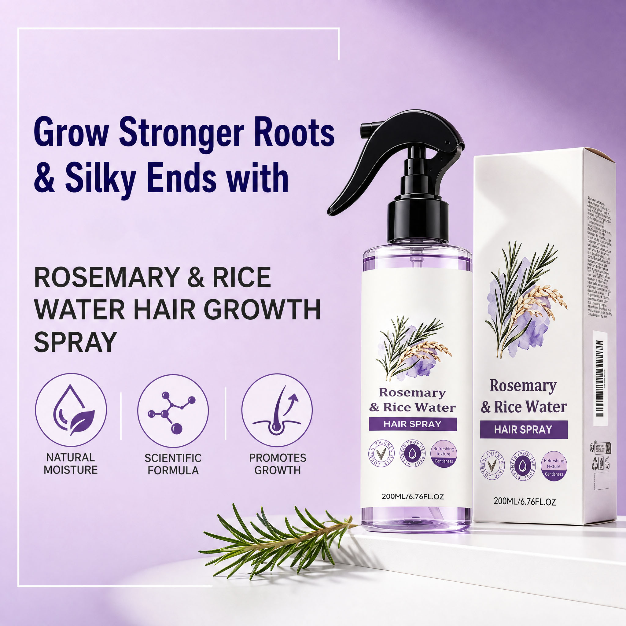 Rosmarin-Reiswasser-Haarspray, – Hair Care With Rice Water Bewertung und Preis