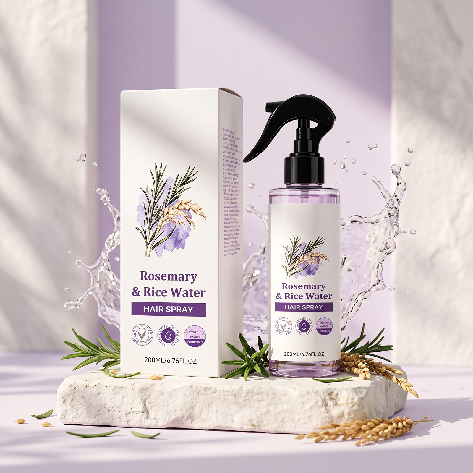 Rosmarin-Reiswasser-Haarspray, – Hair Care With Rice Water Bewertung und Preis