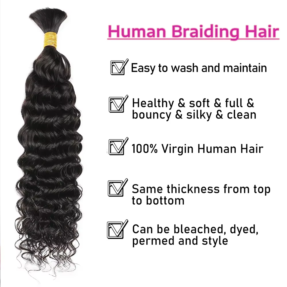 2, 3, 4 Stück Echthaar zum Fle – Hair Care Curly Hair Bewertung und Preis