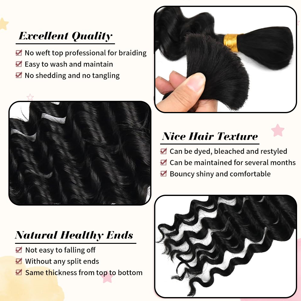 Menschliches Flechthaar für Bo – Hair Care Curly Hair Bewertung und Preis