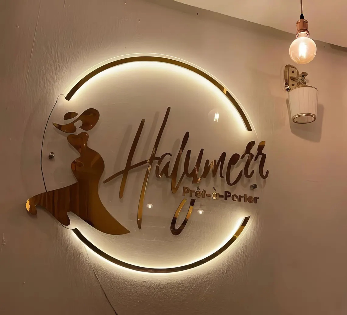 Individuelles LED-Logo-Schild, – Hair Care Logo Bewertung und Preis