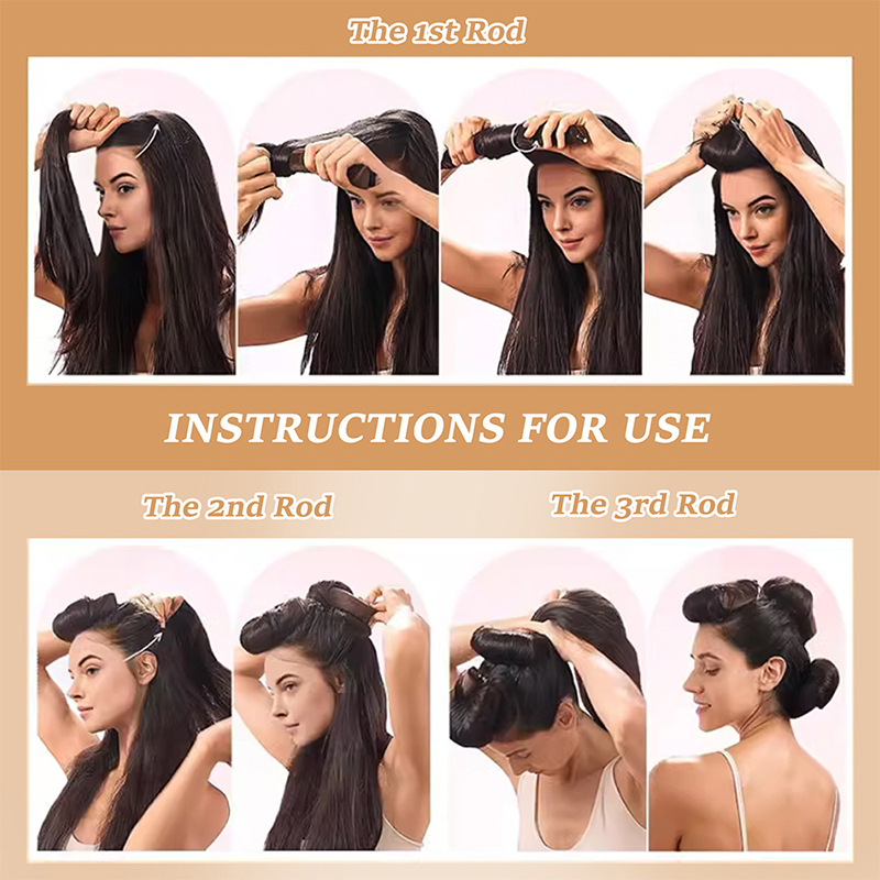 4-teiliges Hitzfreies Lockenwi – Hair Care Curly Hair Bewertung und Preis